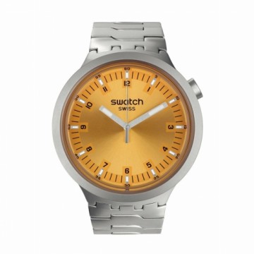 Unisex Pulkstenis Swatch SB07S103G Dzeltens Sudrabains