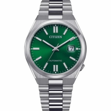 Vīriešu Pulkstenis Citizen TSUYOSA AUTOMATIC Zaļš Sudrabains (Ø 40 mm)