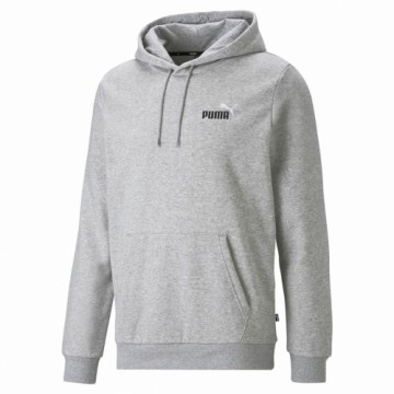 Толстовка с капюшоном мужская Puma  Ess+ 2 Col Small Log  Серый