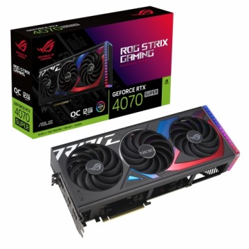 ASUS ROG STRIX GeForce RTX 4070 SUPER OC Grafikkarte - 12GB GDDR6X, 2x HDMI, 3x DP