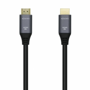 HDMI Cable Aisens Black Black/Grey 50 cm