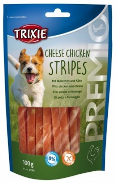 TRIXIE Premio Stripes Cheese Chicken Stripes- Dog treat - 100g