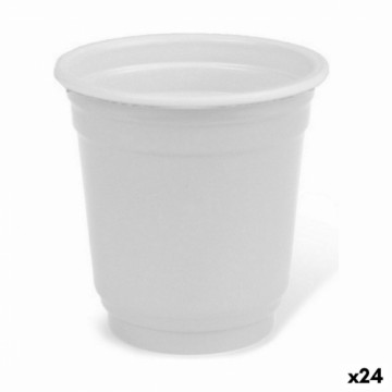Set of Shot Glasses Algon Reusable White Plastic 36 Pieces 50 ml (24 Units)
