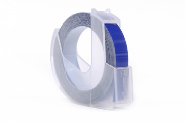 Ribbon 3D JetWorld Replacement Dymo Białe to Niebieskim (do wytłaczania, emboss) 9mm x 3m (S0898140) (10 pcs.)