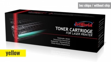 Toner cartridge JetWorld compatible with HP 207A W2212A Color LaserJet Pro M255dw, M255nw, MFP M282nw, MFP M283cdw, MFP M283fdn, MFP M283fdw 1.25K Yellow (toner cartridge without a chip - relocate it from an OEM cartridge (A or X series) - please rea