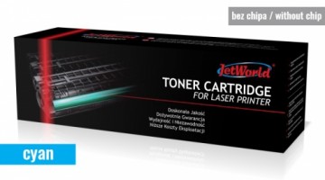 Toner cartridge JetWorld compatible with HP 207A W2211A Color LaserJet Pro M255dw, M255nw, MFP M282nw, MFP M283cdw, MFP M283fdn, MFP M283fdw 1.25K Cyan (toner cartridge without a chip - relocate it from an OEM cartridge (A or X series) - please read