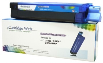 Toner cartridge Cartridge Web Cyan OKI C5850 replacement 43865723