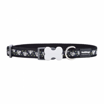 Dog collar Red Dingo STYLE DIAMOND 15 mm x 24-36 cm Black