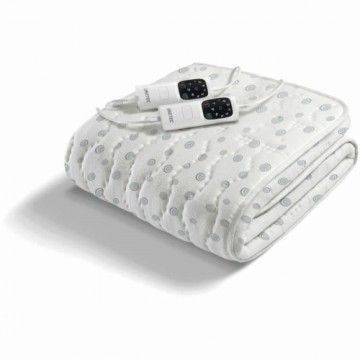 Electric Blanket IMETEC 16631 White/Grey Cotton