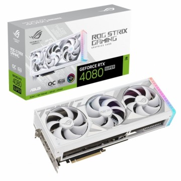 ASUS ROG Strix GeForce RTX 4080 SUPER OC White Grafikkarte - 16GB GDDR6X, 2x HDMI, 3x DP