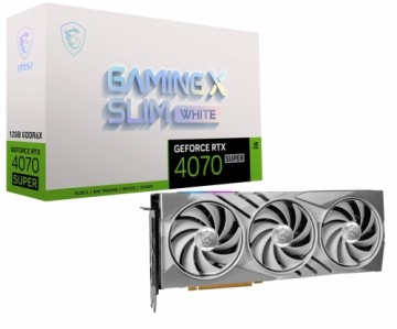 MSI GeForce RTX 4070 Super 12G GAMING X SLIM WHITE - 12GB GDDR6X, 1x HDMI, 3x DP