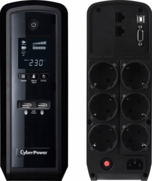 CyberPower CP1350EPFCLCD uninterruptible power supply (UPS) Line-Interactive 1.35 kVA 780 W 6 AC outlet(s)