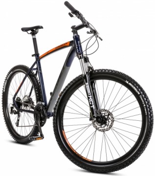 Velosipēds Romet Rambler R7.3 2024 dark blue-orange-20" / L