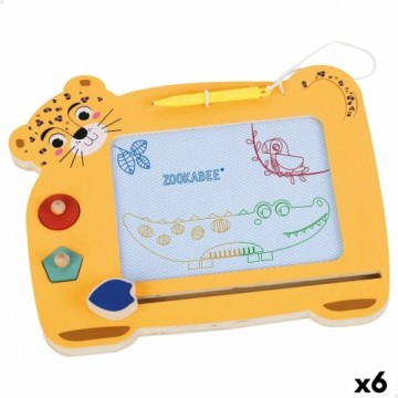 Волшебная доска Woomax Zookabee Тигр Деревянный 30 x 2,5 x 26 cm (6 штук)