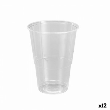 Vairākkārt lietojamu glāžu komplekts Algon Plastmasa Caurspīdīgs 25 Daudzums 500 ml (12 gb.)