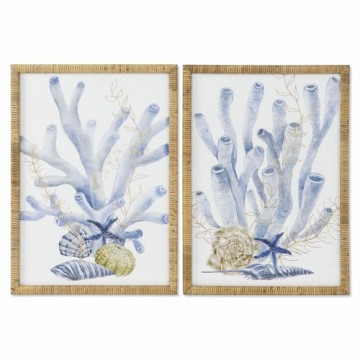 Glezna Home ESPRIT Vidusjūra 50 x 2,5 x 70 cm (2 gb.)