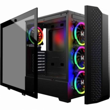 ATX Pus-torņveida Kārba MRED rgb dream eyes Melns