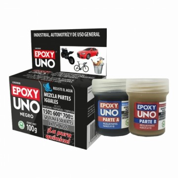 Two component epoxy adhesive Fusion Epoxy Black Label Unon98 Universāls Melns 100 g