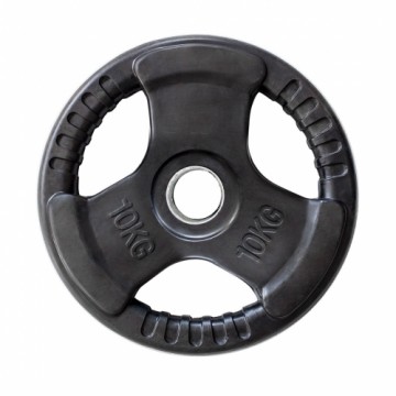 OLYMPIC SIZE RUBBERISED WEIGHT PLATE 10 KG HMS TOK10