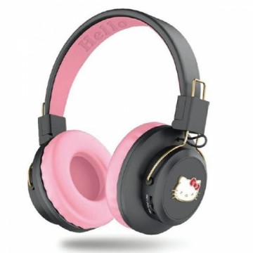 Hello Kitty słuchawki nauszne Bluetooth HKBH9KHLMP różowe|pink Metal Logo