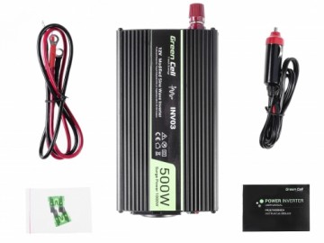 GreenCell Автомобильный инвертор 12V / 230V / 500W / 1000W