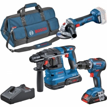 Bosch Kombi-Set 18V: GSR 18V-55 + GWS 18V-7 + GBH 18V-22, Werkzeug-Set