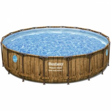 Bestway Power Steel Swim Vista Frame Pool-Set, Ø 549cm x 122cm, Schwimmbad