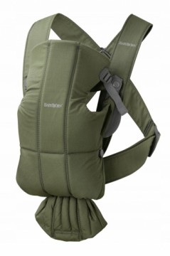 Babybjorn BabyBjörn Baby ķengursoma Mini Woven, Dark green 021040