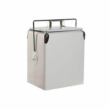 Переносной Холодильник Home ESPRIT Белый PVC Металл Сталь полипропилен 17 L 32 x 24 x 36 cm