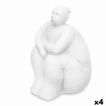 Gift Decor Декоративная фигура Белый Dolomite 18 x 30 x 19 cm (4 штук) Женщина Сидя