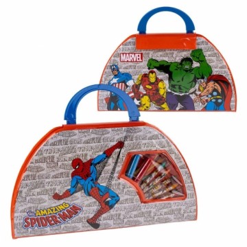 Stationery Set Marvel 50 Pieces Red