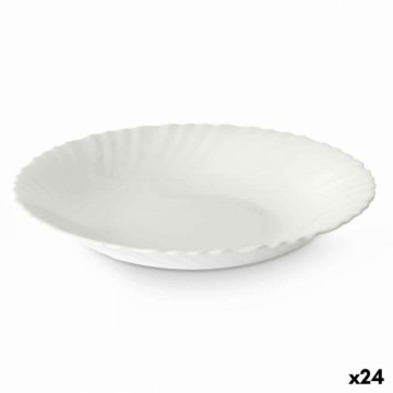 Vivalto Глубокое блюдо Белый Cтекло 21,5 x 3 x 21,5 cm (24 штук)