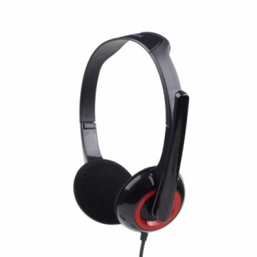 Gembird | MHS-002 Stereo headset | Built-in microphone | 3.5 mm | Black/Red