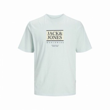 Men’s Short Sleeve T-Shirt Jack & Jones Lafayette Box Light Blue