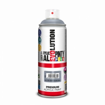 Аэрозольная краска Pintyplus Evolution RAL 7001 Серый Серебристый 400 ml матовый