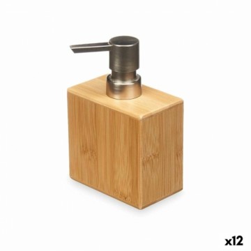 Berilo Дозатор мыла Серебристый Бамбук Пластик 9,7 x 15 x 5,8 cm (12 штук)