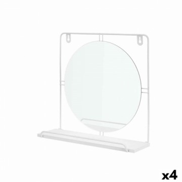Gift Decor Зеркало на подставке Белый Металл Деревянный MDF 33,7 x 30 x 10 cm (4 штук)