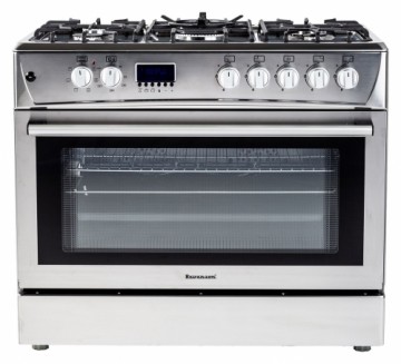 Gas-electric Cooker Ravanson KWGE-K90 Cheff Modern (silver)