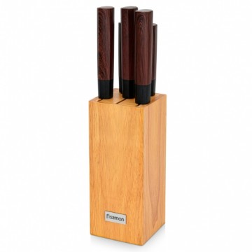 Fissman Набор ножей 6 пр. в деревянной подставке Solveig