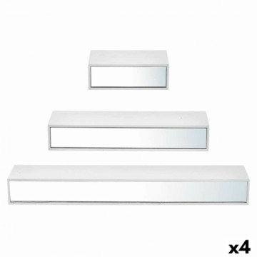 Gift Decor Planken Koks MDF 3 Daudzums spogulis Komplekts (4 gb.)