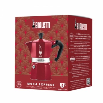 Bialetti - Deco Glamour - Moka Express 3tz Czerwona