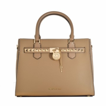 Sieviešu Rokassoma Michael Kors Hamilton Brūns 34 x 26 x 15 cm