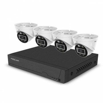 Foscam FN9108E-B4-2T Video-Überwachungssystem Weiß 4x 3K PoE Bullet Kamera, 1x 8-Kanal NVR