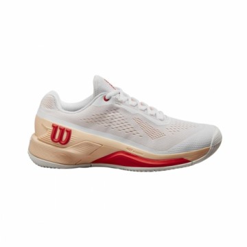 WILSON TENISA APAVI SIEVIEŠU RUSH PRO 4.0 White/PeachParfait/Infrared