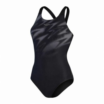 Women’s Bathing Costume Speedo Hyperboom Placement Black 30