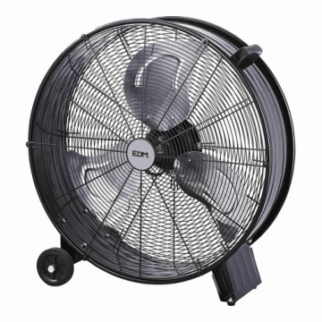 Vloerventilator EDM Melns 180 W Ø 60 cm Industrijski