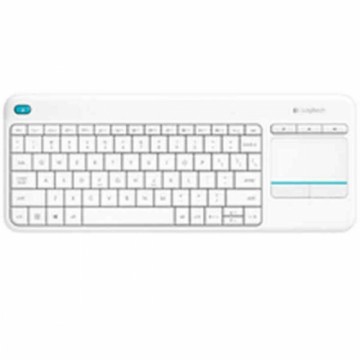 Klaviatūra Logitech  K400+ Balts Spāņu Qwerty QWERTY