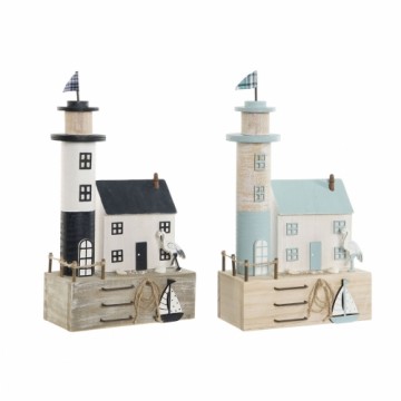 Декоративная фигура Home ESPRIT Синий Тёмно Синий 17 x 8,5 x 30 cm (2 штук)