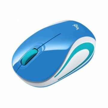 Optical Wireless Mouse Logitech LGT-M187BU Blue