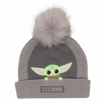 Cepure The Mandalorian Grogu In The Crib Beanie Pelēks